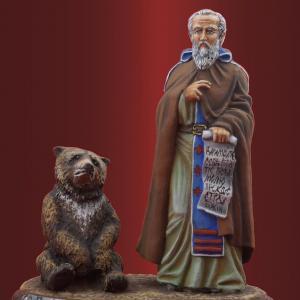 Св. Сергий Радонежский с медведем