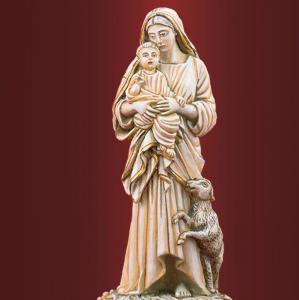 Пресвятая Богородица с младенцем и ягненком