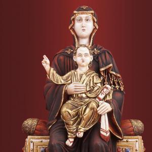 Богородица на престоле «Пристанище обездоленных»
