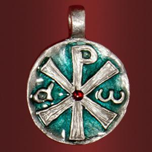 Медальон «Христос Учитель» (камень, эмаль)