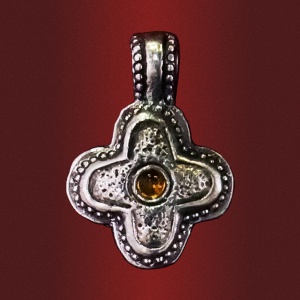 Крест «В руках Божиих» с камнем