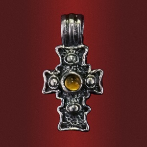 Крест «Древо Жизни» с камнем