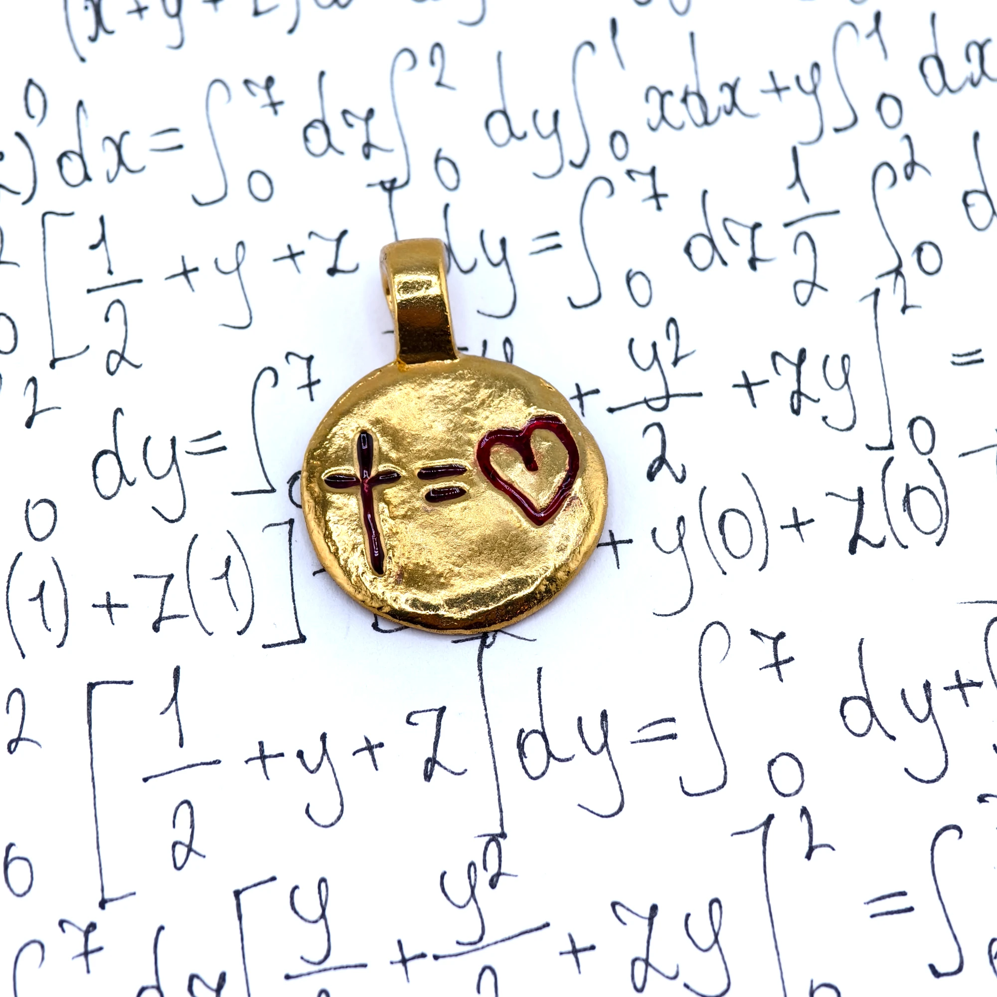 Медальон «Любовь» - Золочение и Эмаль