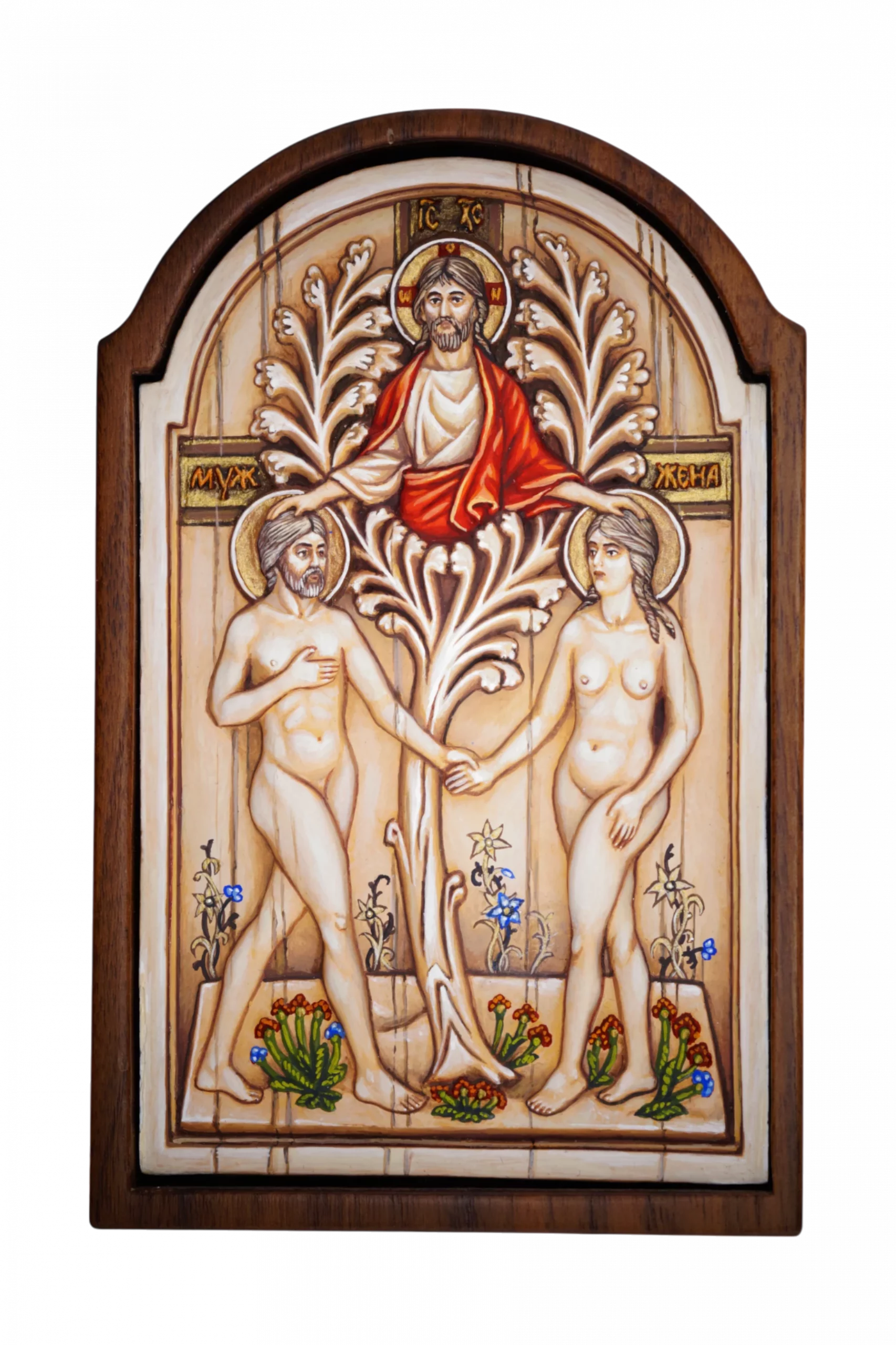 Плакетка «Благословение Любви» - В киоте, эксклюзивная роспись