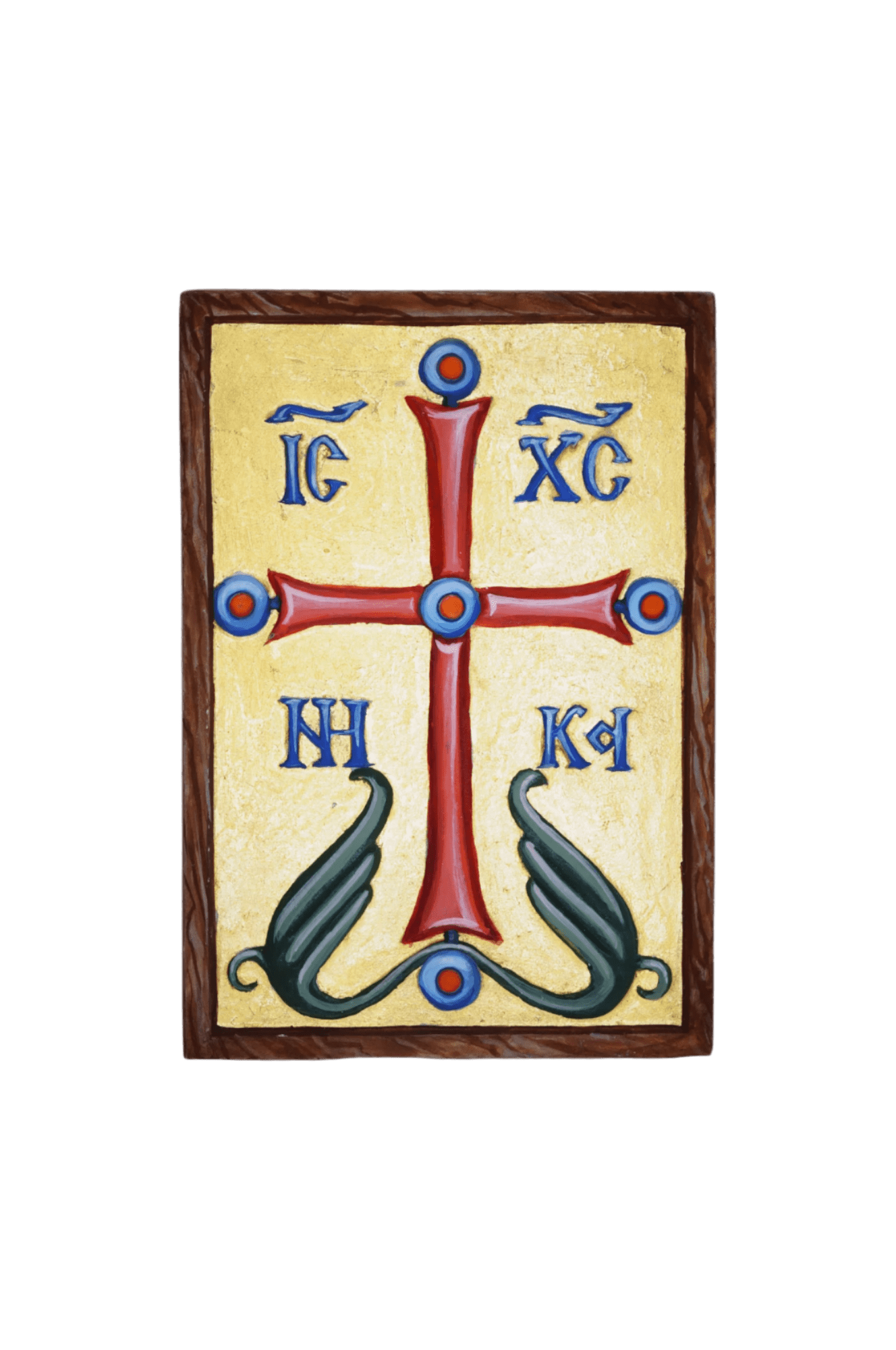 Плакетка "Крест — спасение дому сему" - Авторская роспись