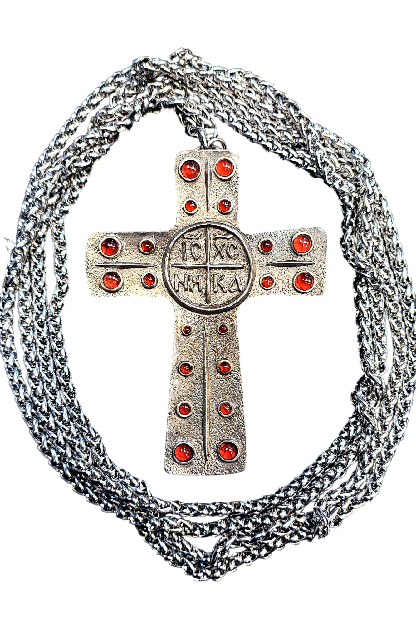 Крест священника "Древо жизни" - Полудрагоценные камни Крест священника "Древо жизни" - Полудрагоценные камни