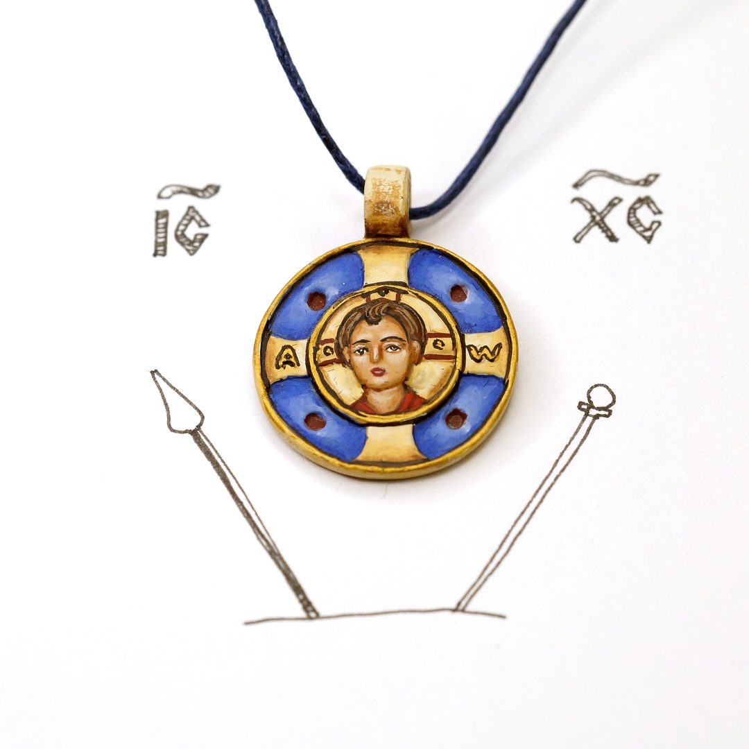 Медальон "Эммануил" - Авторская роспись