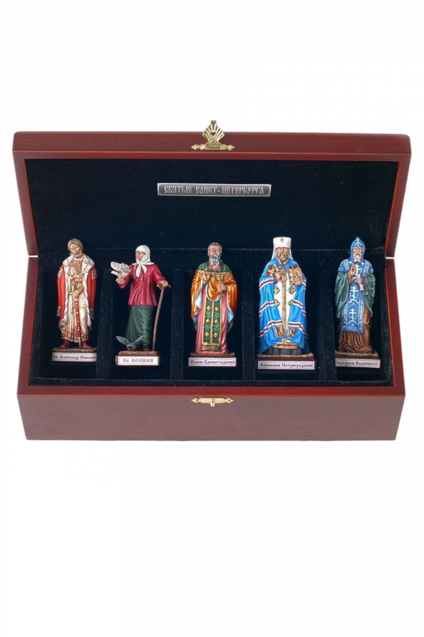 Набор в ларце «Святые Санкт-Петербурга» - Авторская роспись