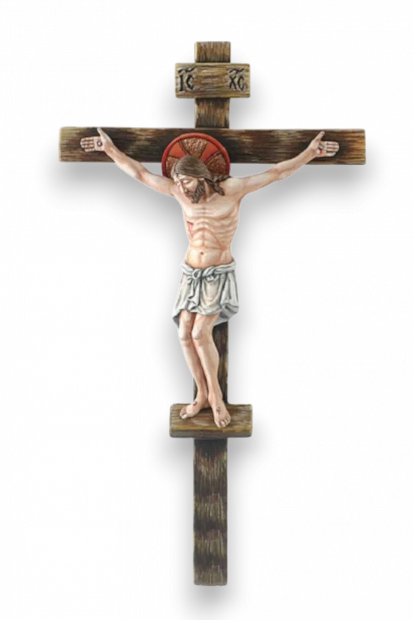 Плакетка-крест "Распятие" - Авторская роспись