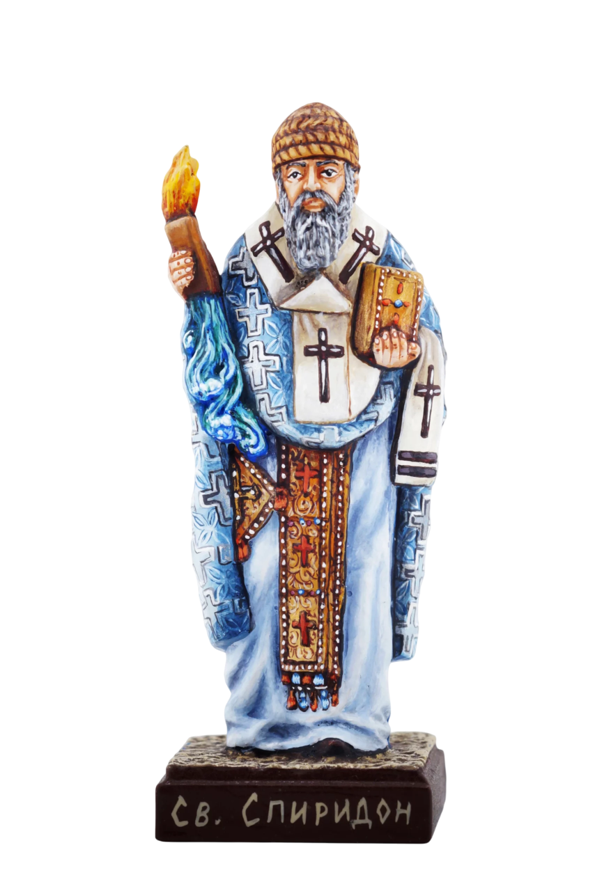 Святитель Спиридон Тримифунтский, чудотворец - Эксклюзивная роспись