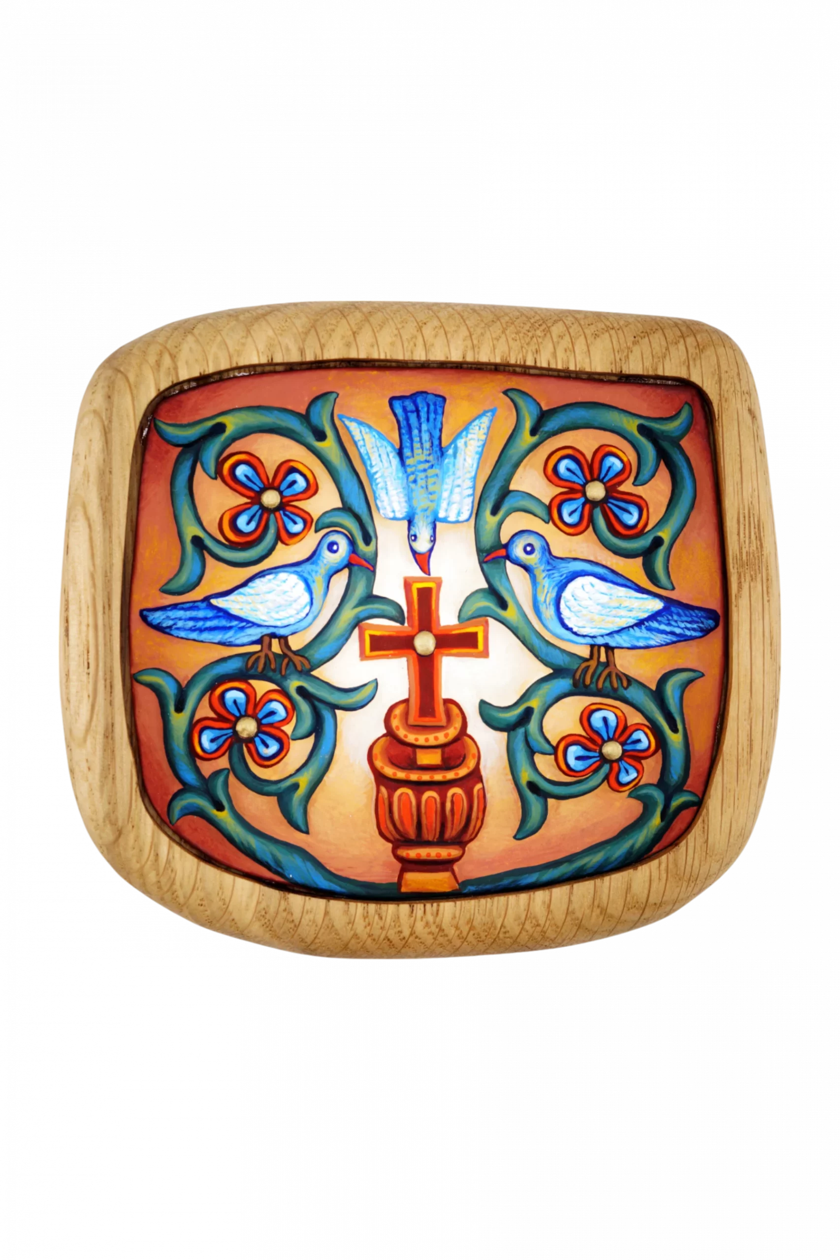 Плакетка "Благодать Божия" - В киоте, Авторская роспись