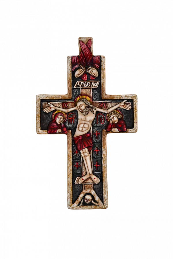 Плакетка-крест "Всё от Тебя есть" - Авторская роспись