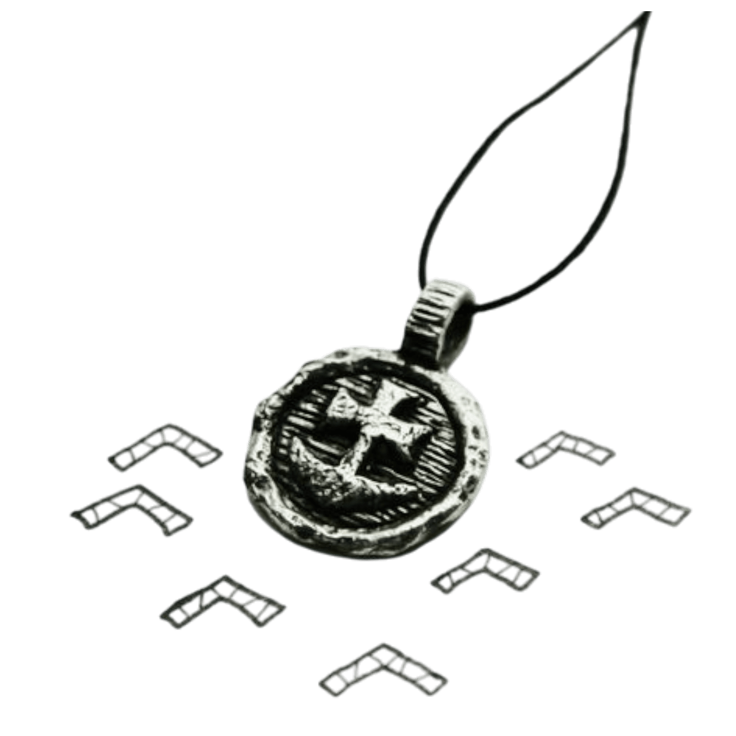 Медальон "Упование мое" - Чернение