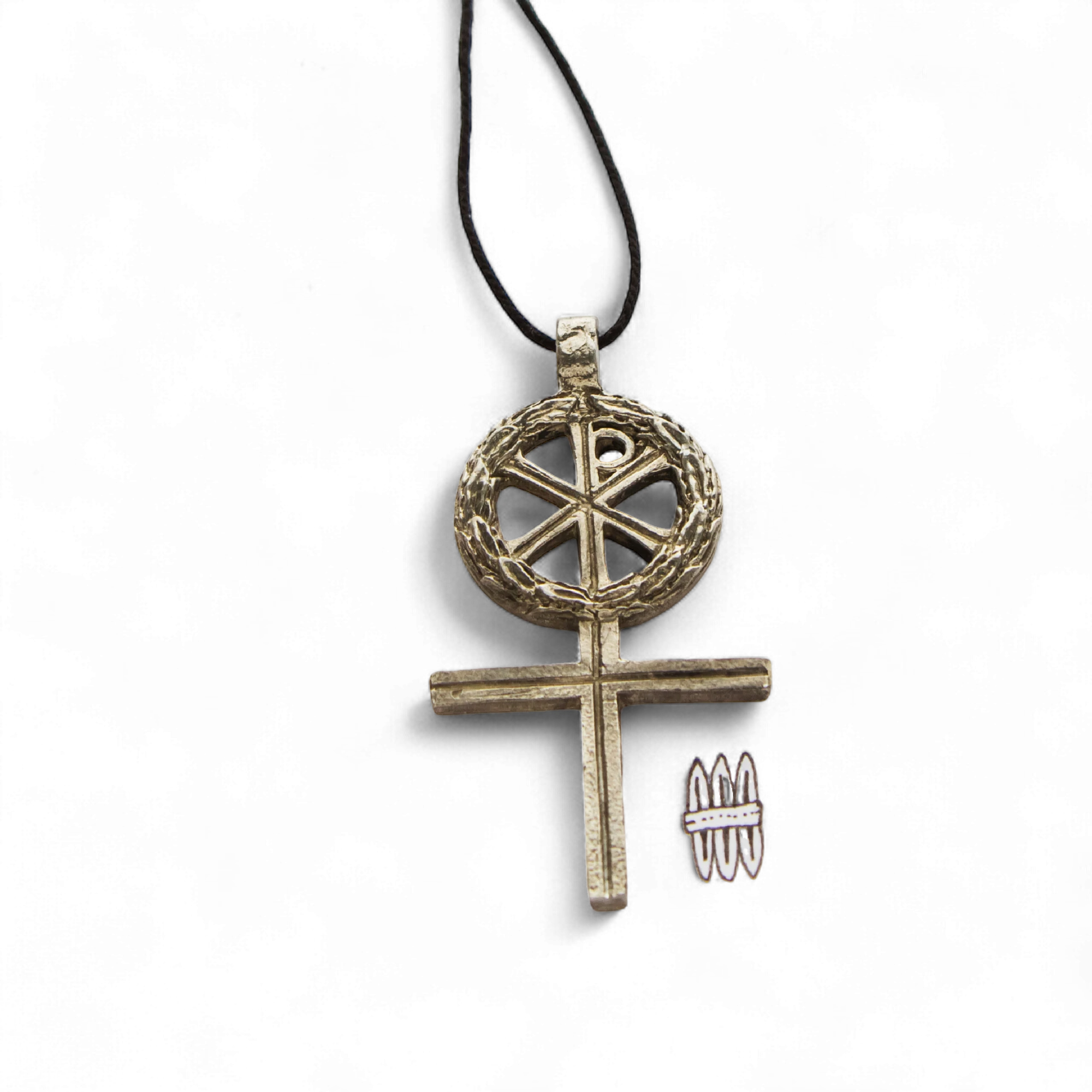 Нательный крестик "Искупление" - Чернение