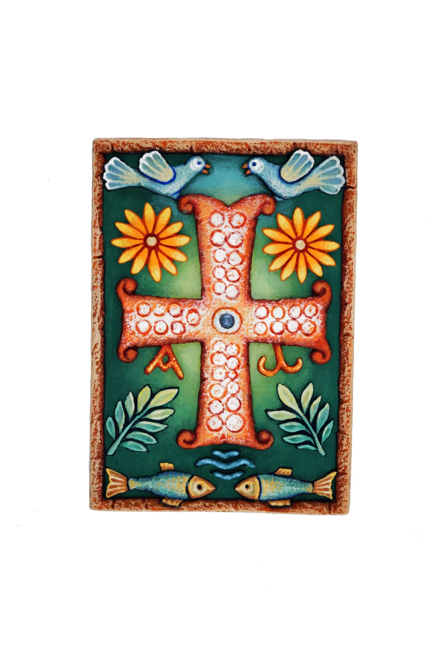 Плакетка "Радость о Господе" - Без киота, Авторская роспись