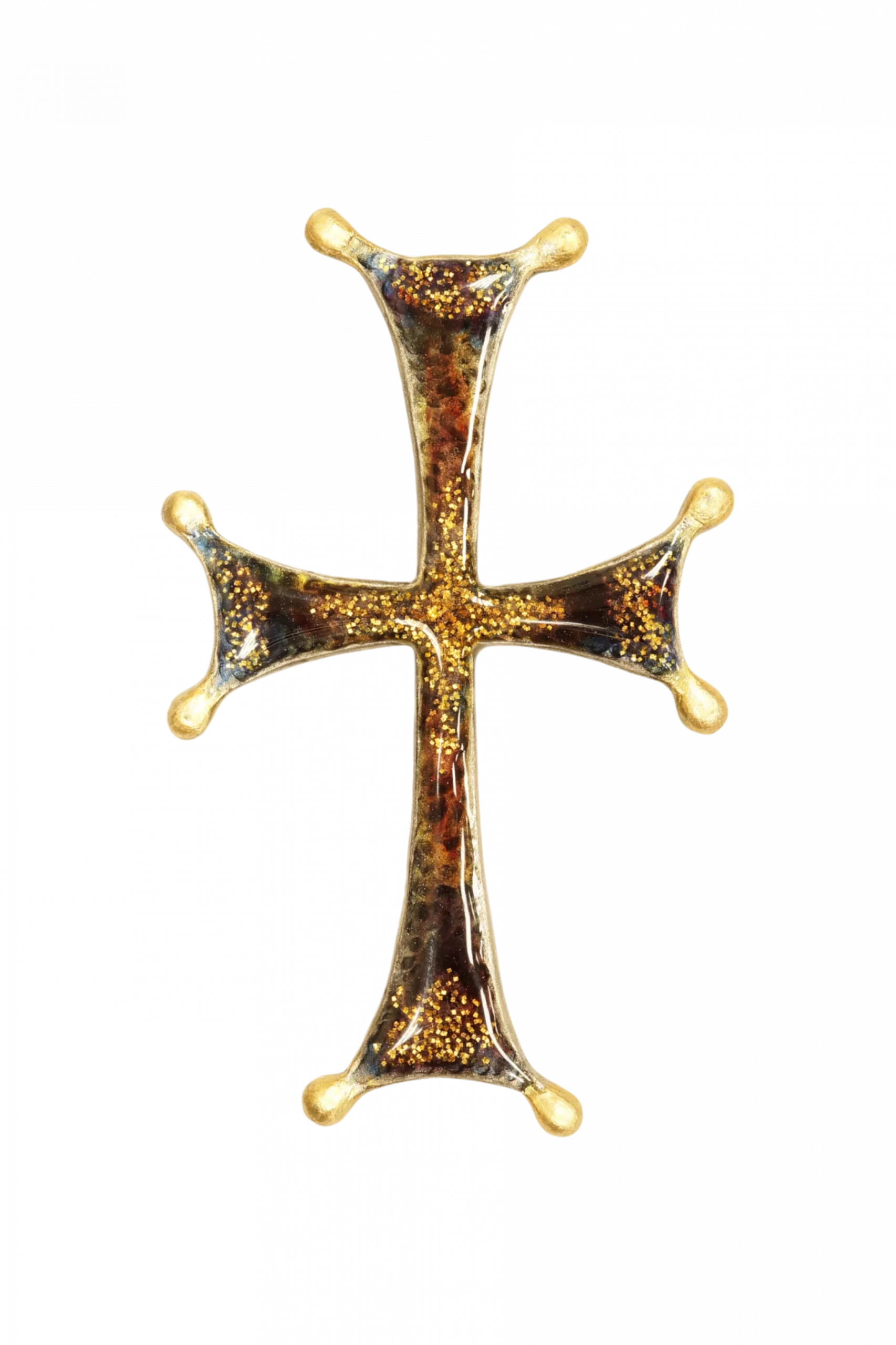 Плакетка-крест "Милость Твоя во век" - Эмаль