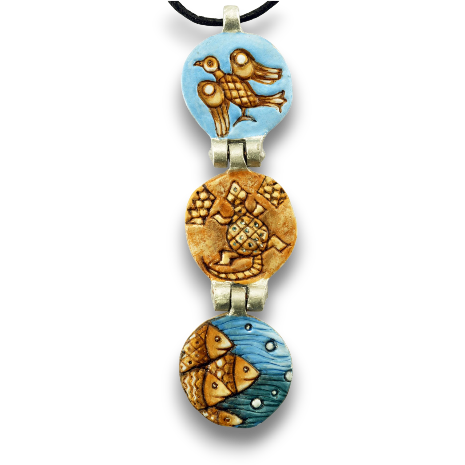 Медальон «Пятый день творения» - Авторская роспись