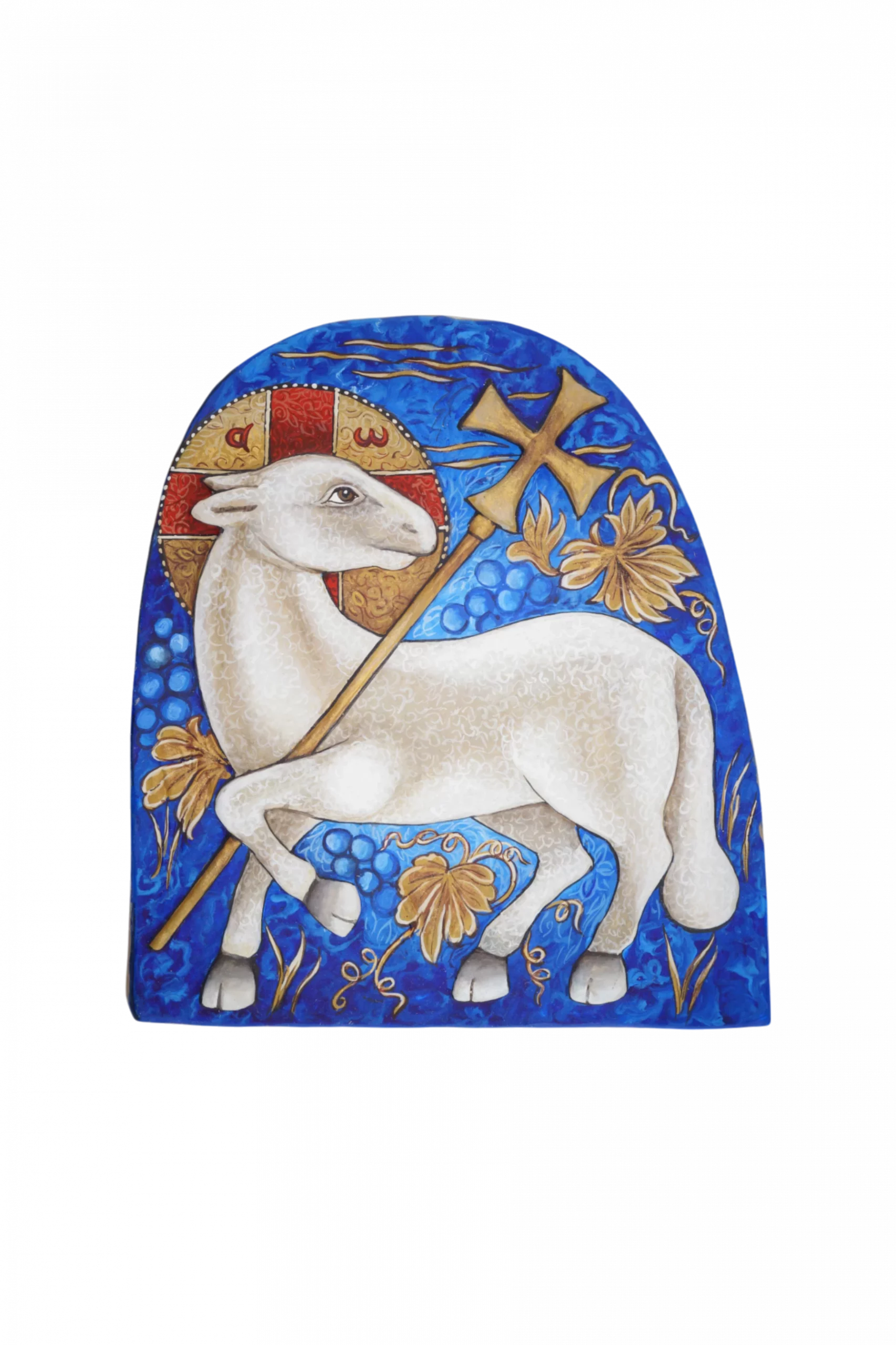 Плакетка "Агнец Божий" - Эксклюзивная роспись