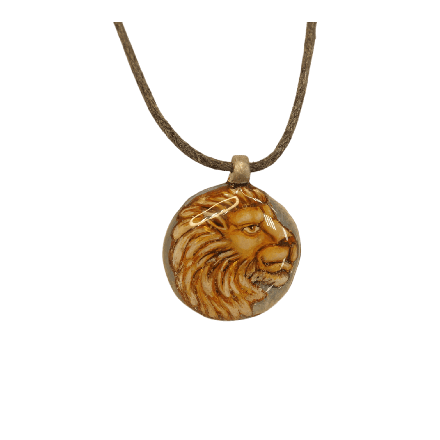 Медальон «Лев-Благородный» - Авторская роспись