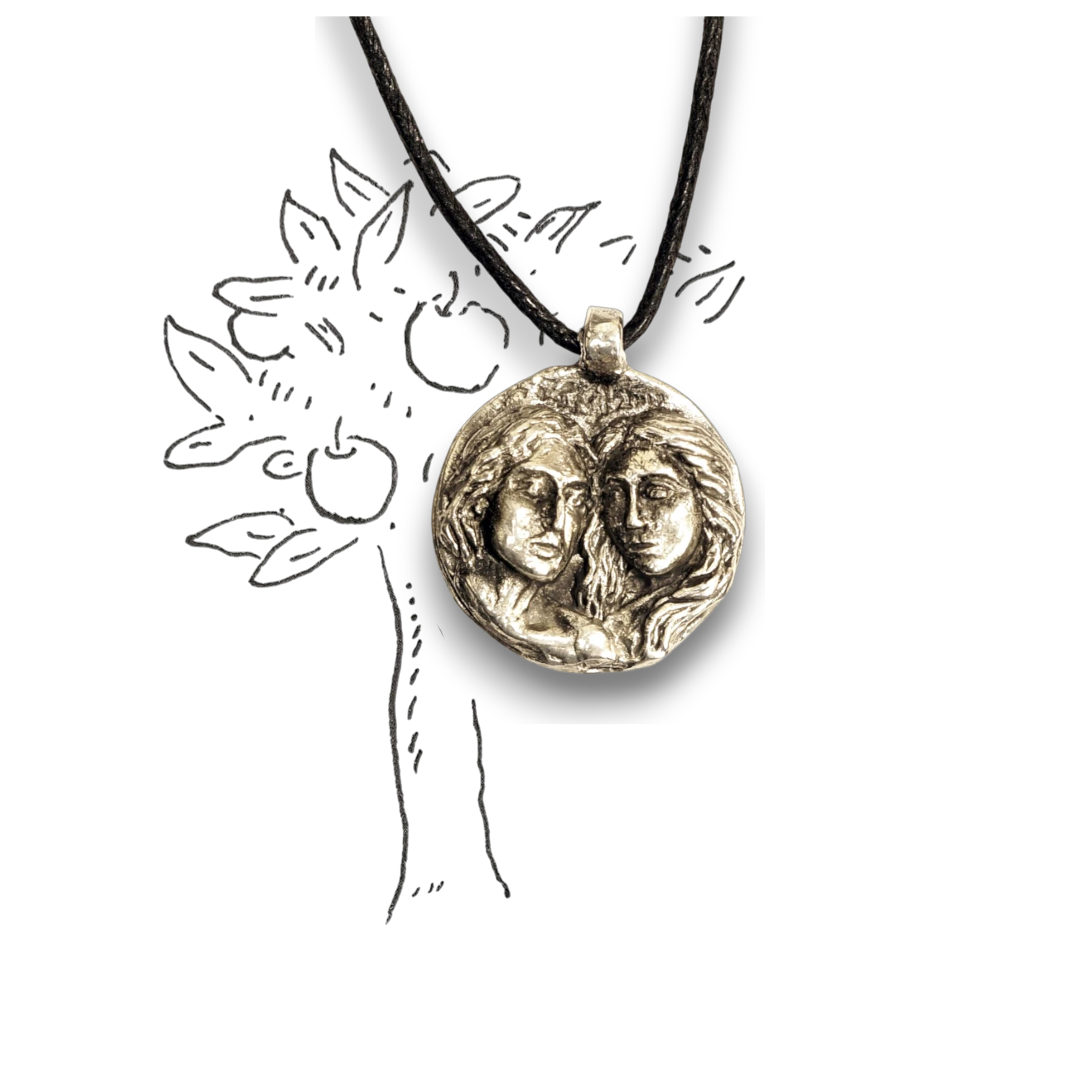 Медальон «Образ» - Чернение