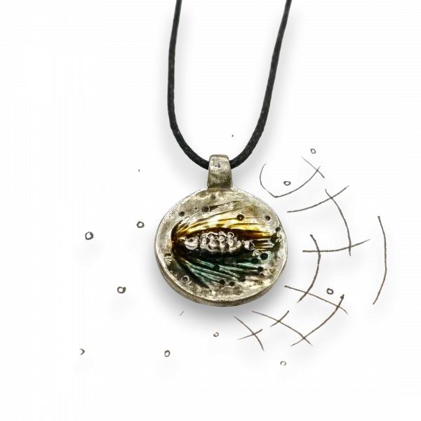 Медальон "Ободрись и действуй" - Эмаль