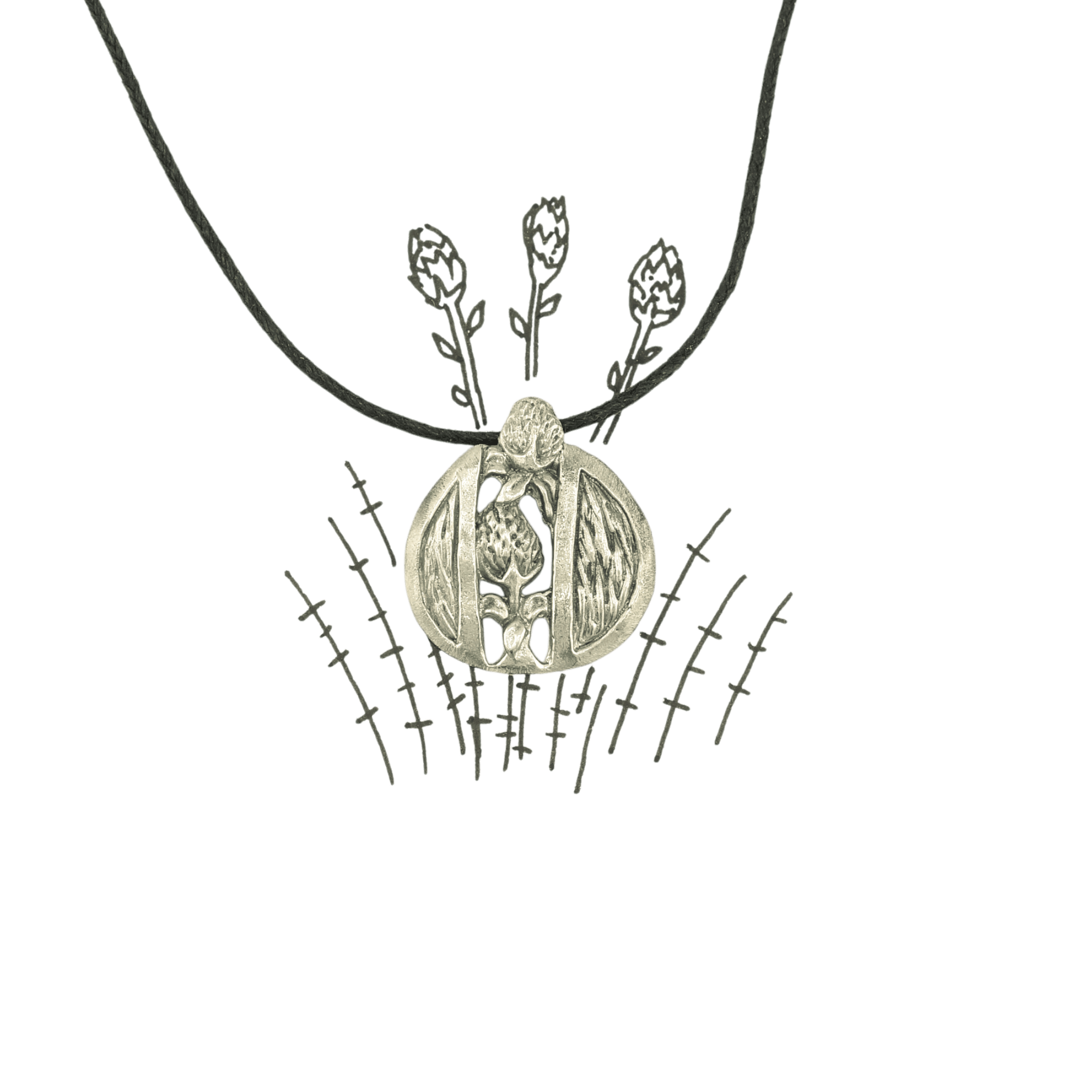 Медальон "Подвиг души" - Чернение