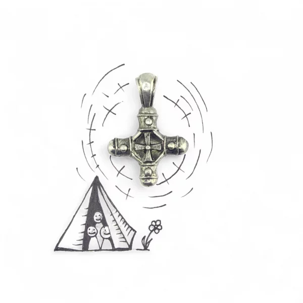 Нательный крестик "Фавор" - Чернение