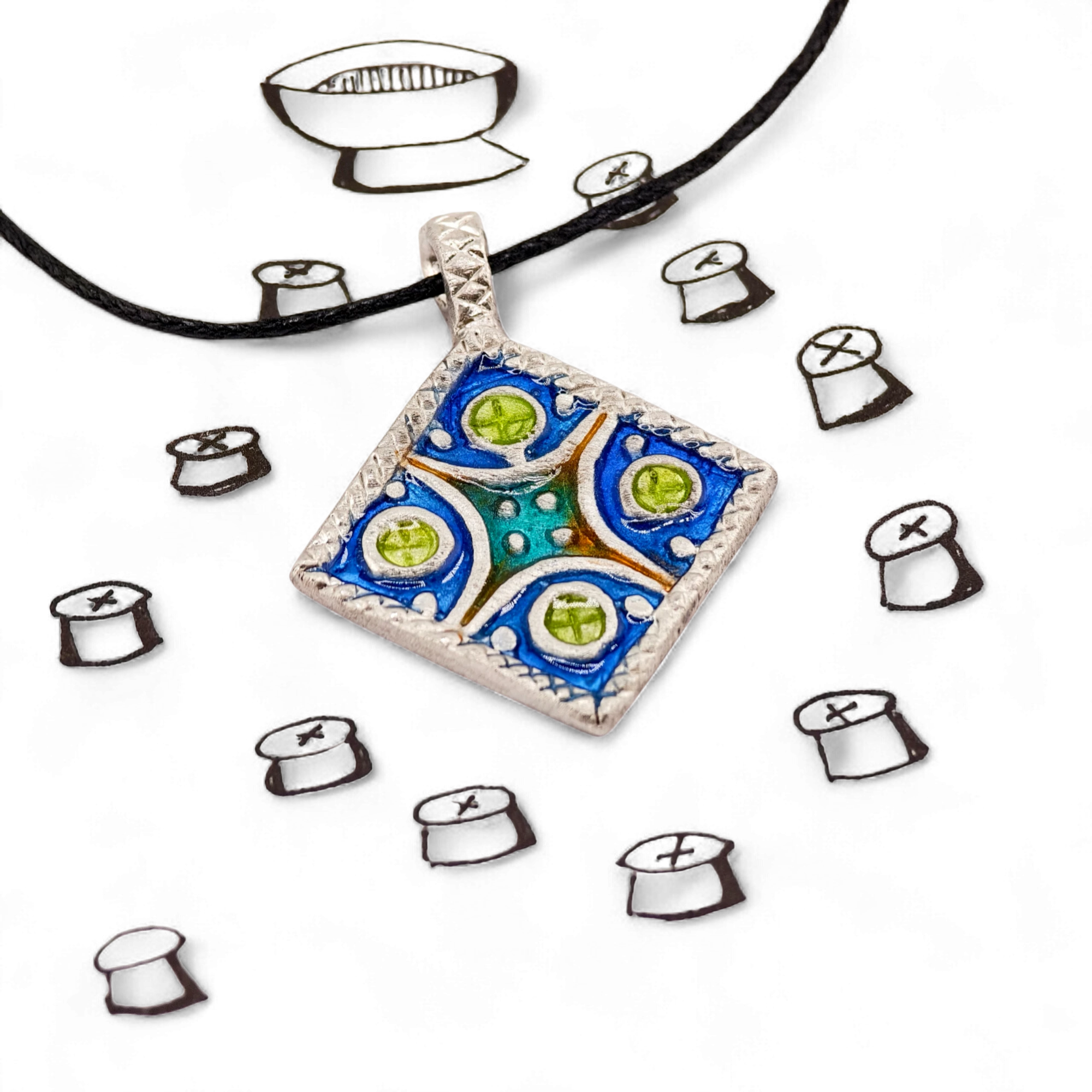 Медальон "Благодарение" - Эмаль Медальон "Благодарение" - Эмаль