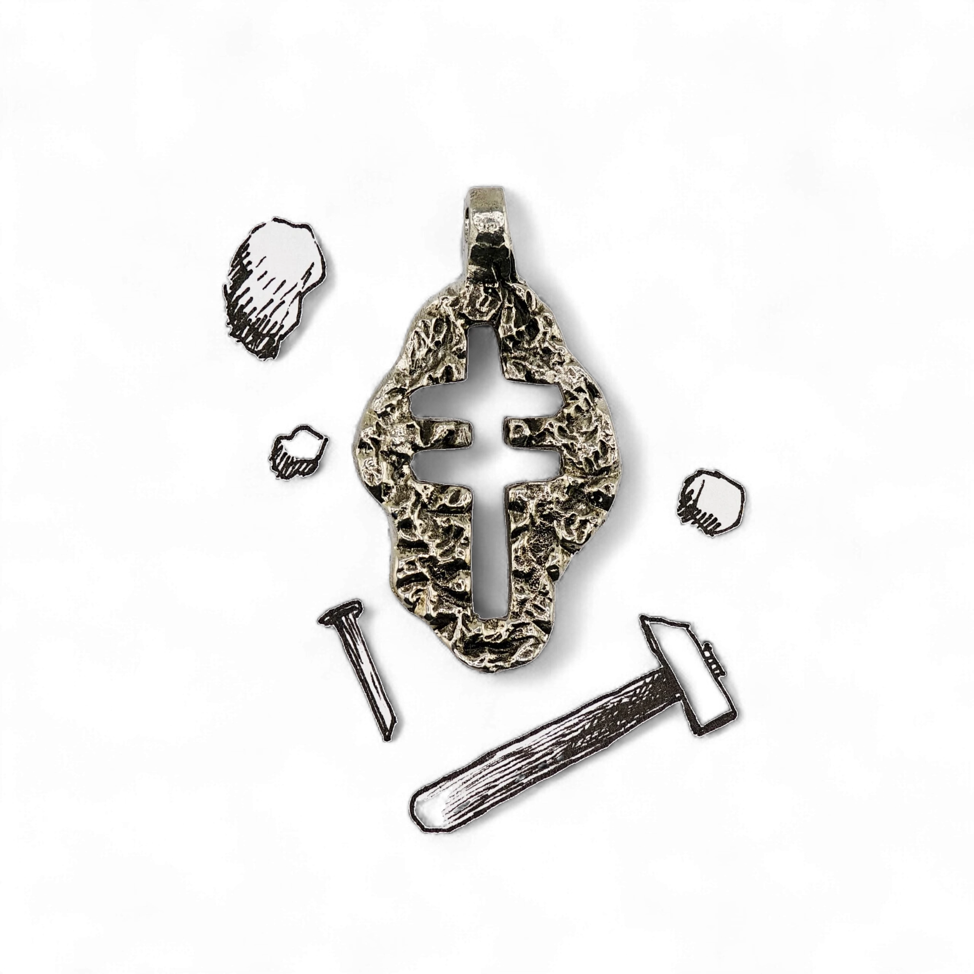 Нательный крестик "Торжество Православия" - Чернение