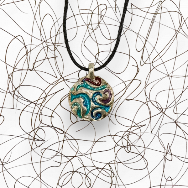 Медальон "Вода" - Эмаль