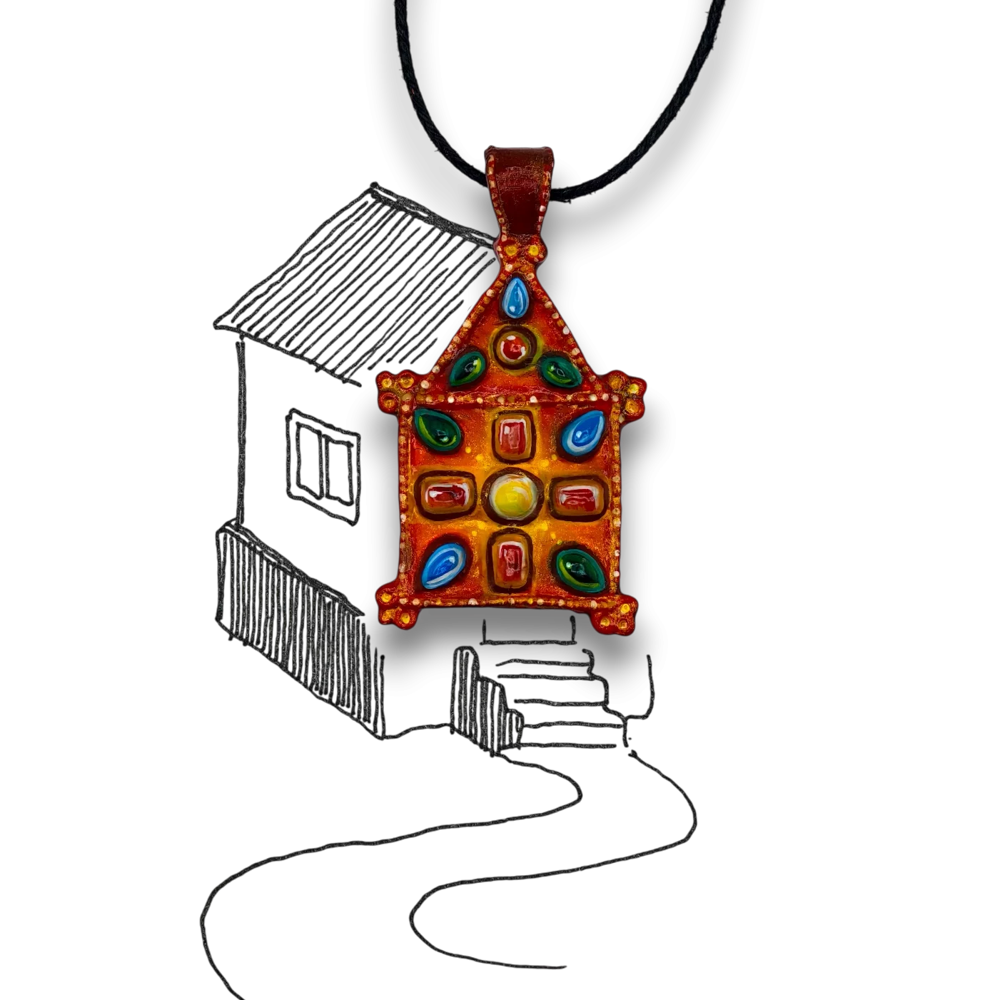 Медальон "Дар Божий" - Авторская роспись Медальон "Дар Божий" - Авторская роспись