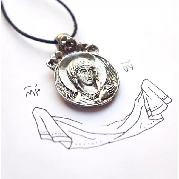 Медальон "Скоропослушница" - Чернение