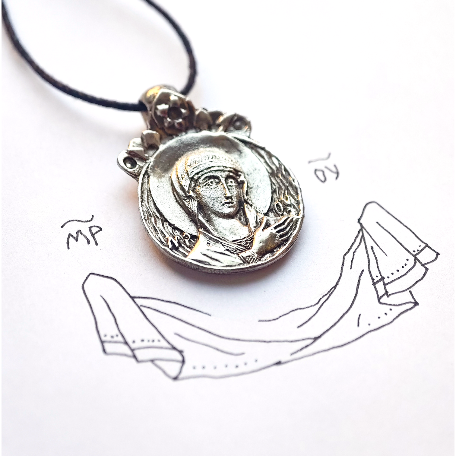 Медальон "Скоропослушница" - Чернение Медальон "Скоропослушница" - Чернение