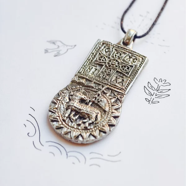 Медальон "Солнце Правды" - Чернение