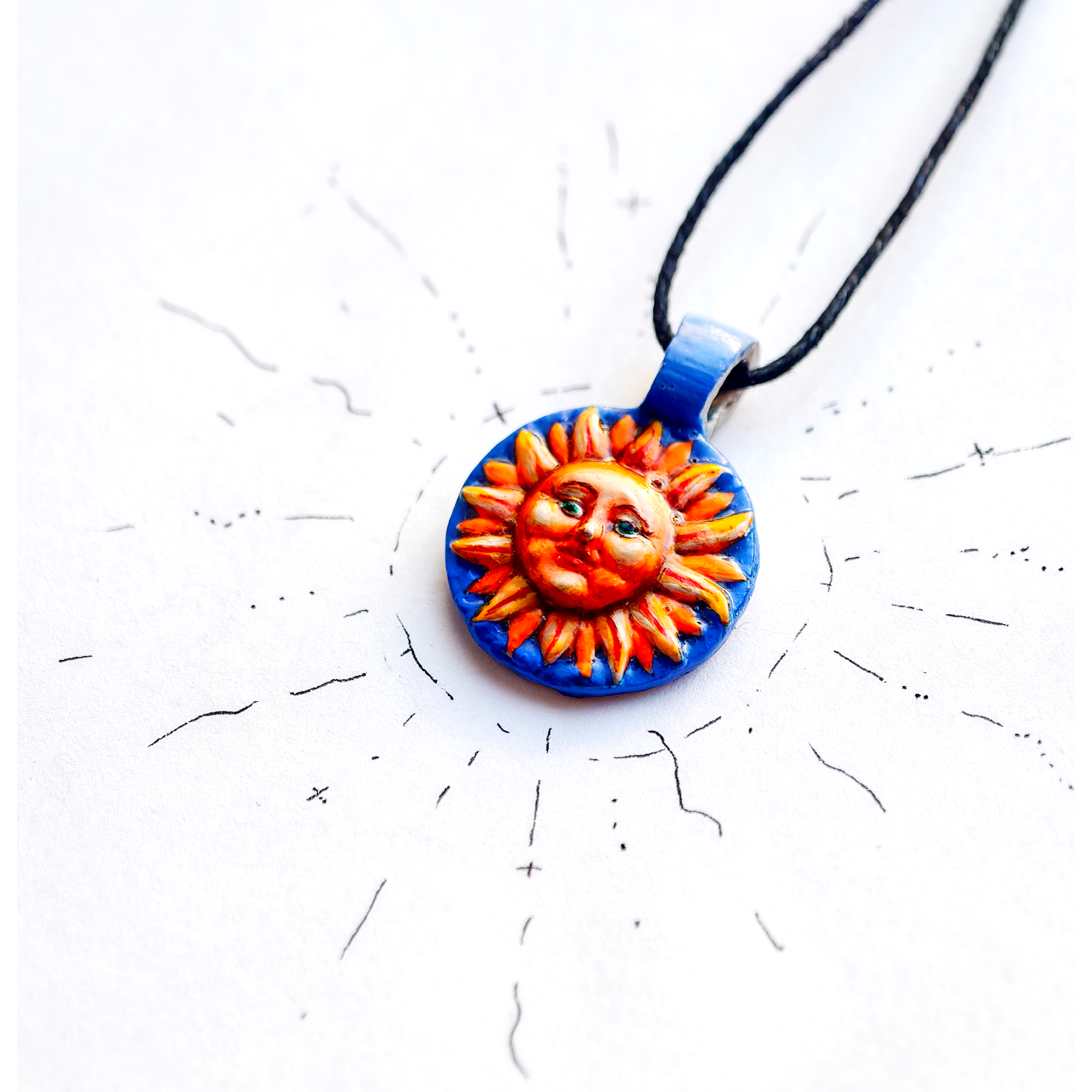 Медальон «Светило большое» - Авторская роспись