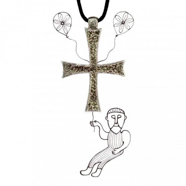 Крест "Сила у Бога" - Чернение