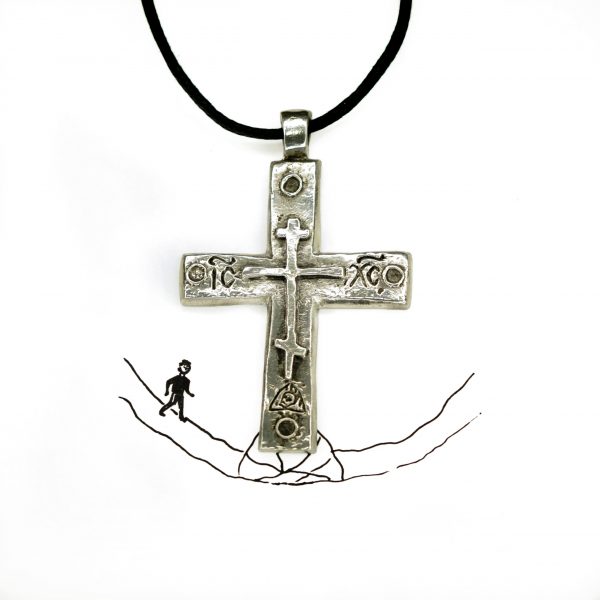 Изображение товара: нательного крестика 'Путь спасения' от мастерской Адама, православный крест