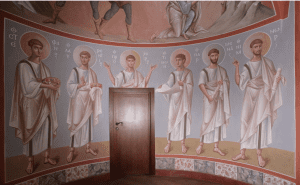 фреска о.Зинона, диакон Стефан