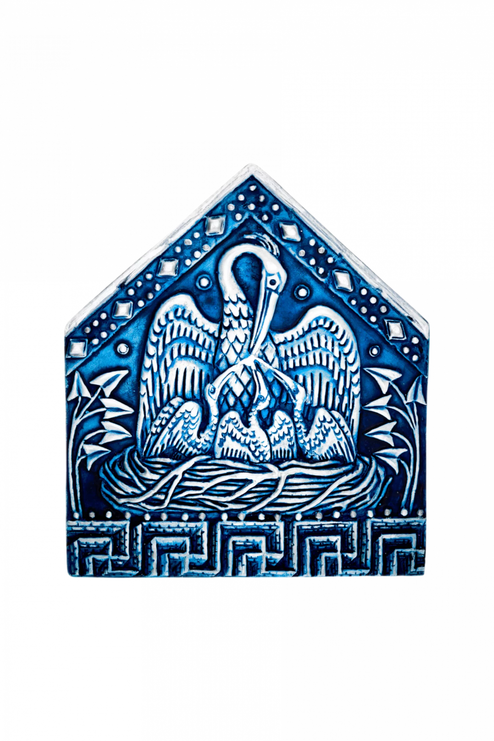 Плакетка "Дети Божии" - Монохромная роспись