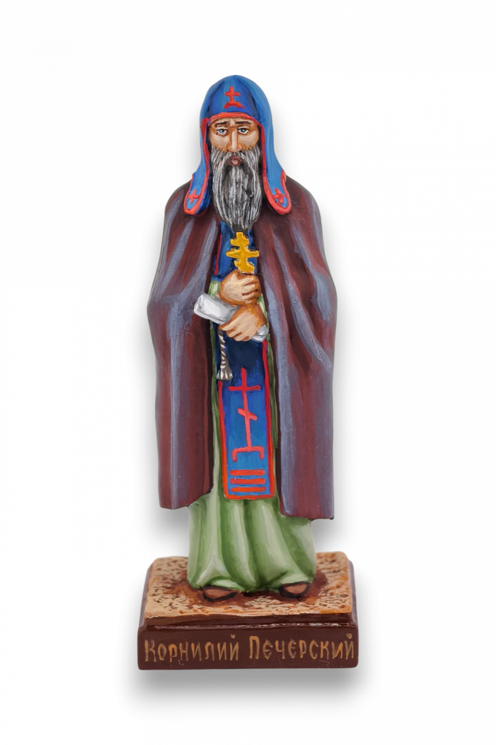 Фигурка преподобномученик Корнилий Печерский - Авторская роспись