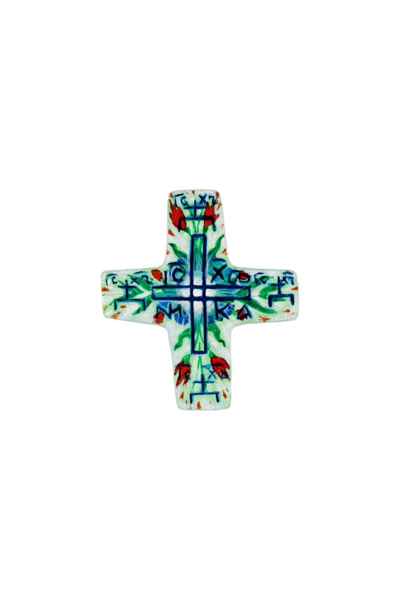 Плакетка-крест "Оружие мира" - Авторская роспись