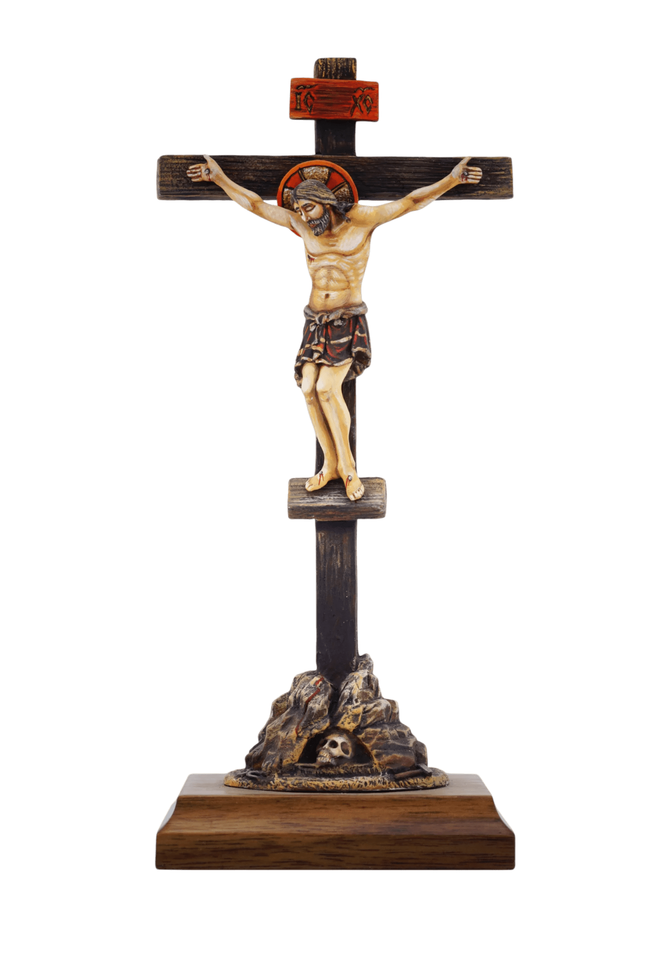 Распятие Иисуса Христа на подставке - Авторская роспись Распятие Иисуса Христа на подставке - Авторская роспись