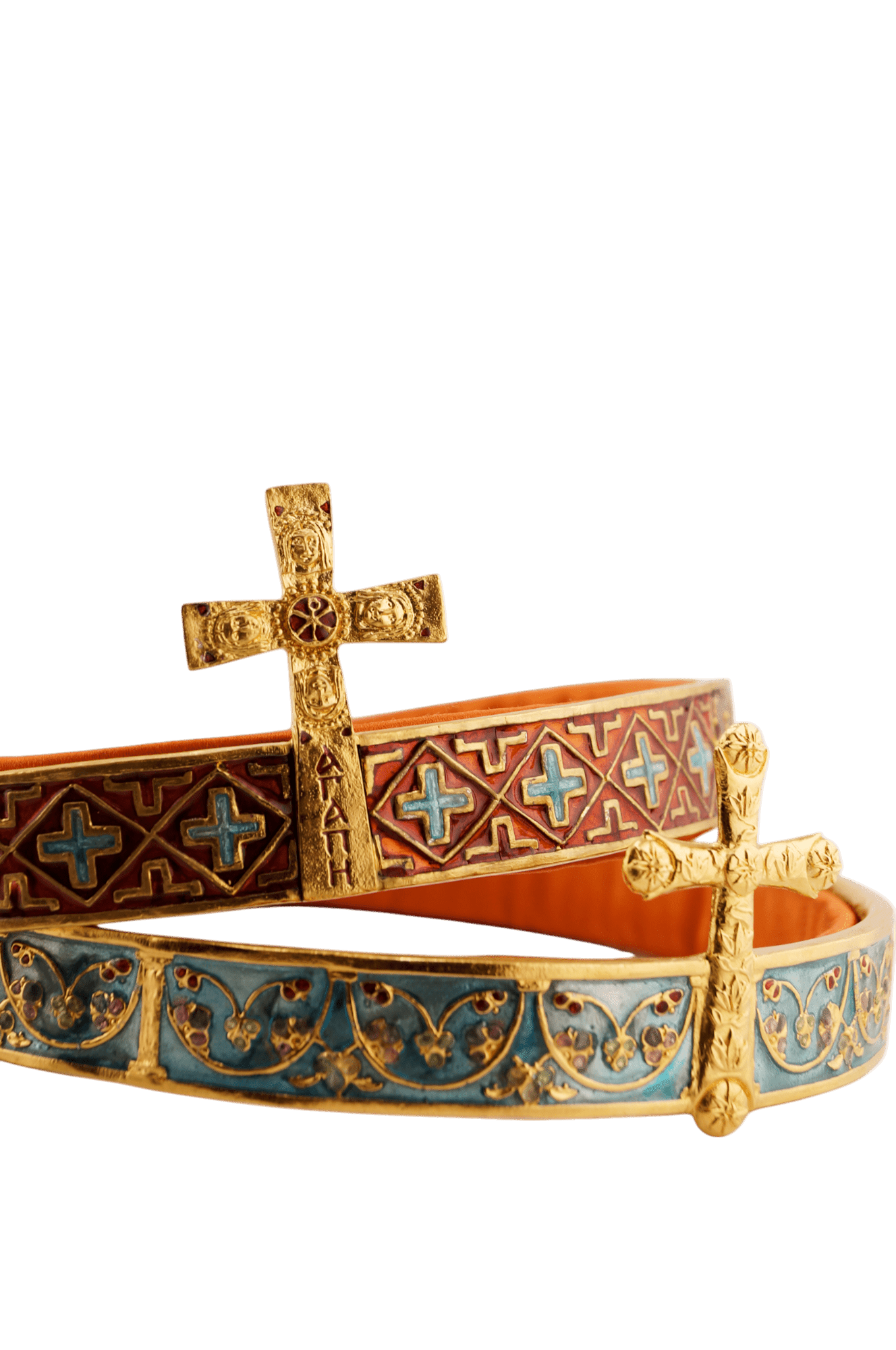 Венцы венчальные «Византия II» - Золочение и Эмаль