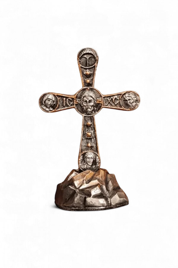 Крест в автомобиль “Византийский” на голгофе - Чернение