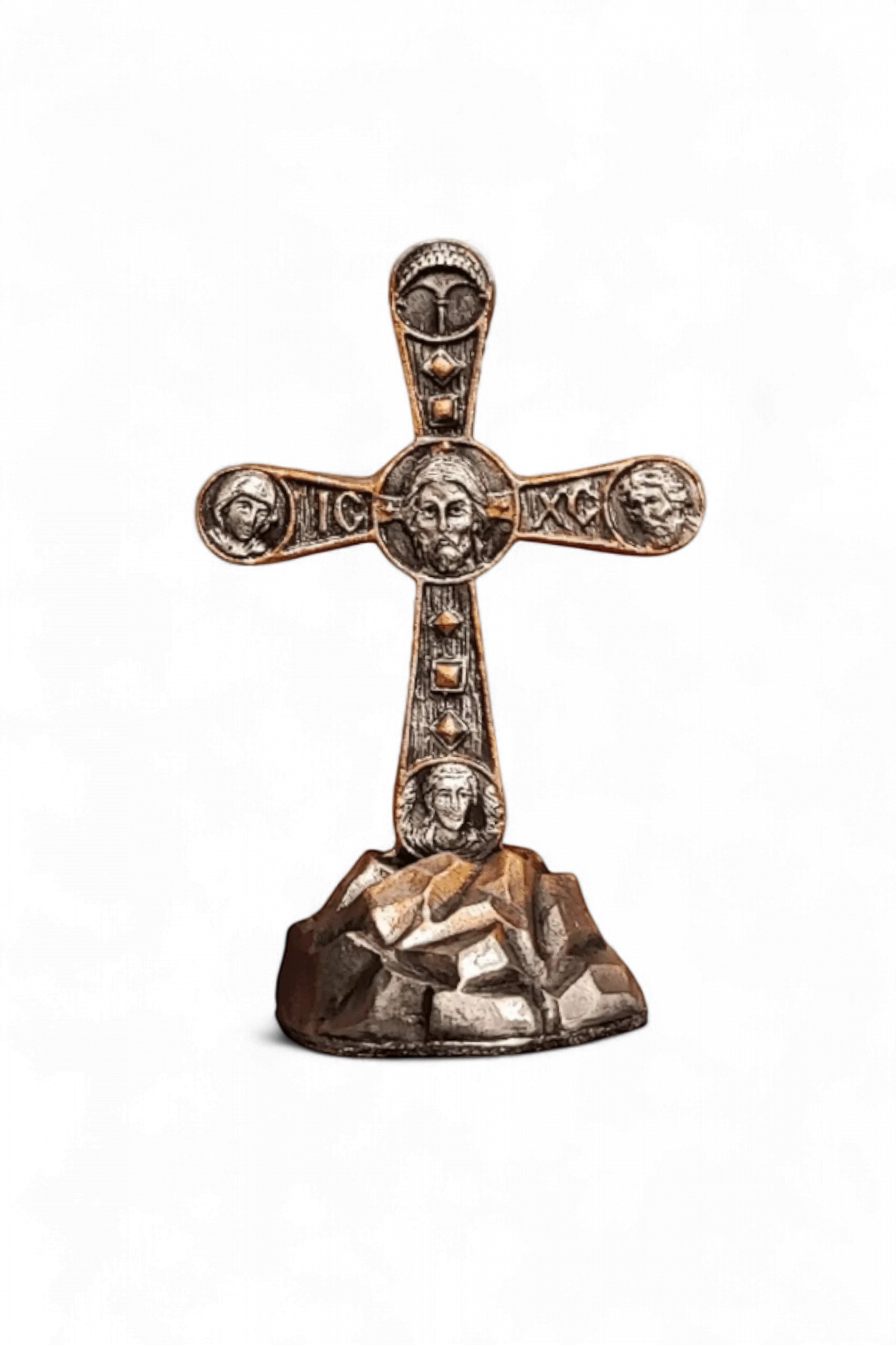 Крест в автомобиль “Византийский” на голгофе - Чернение