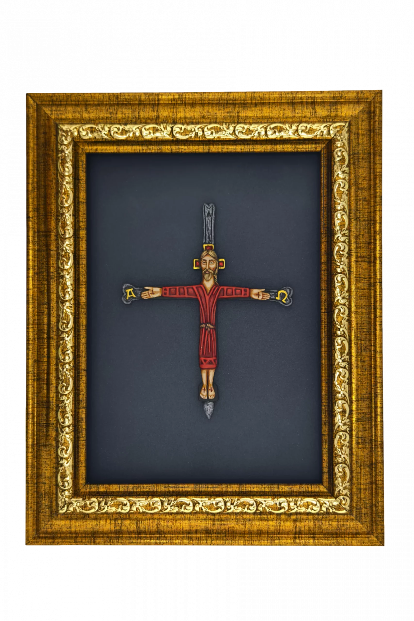 Плакетка-крест «Кость Его да не сокрушится» в рамке