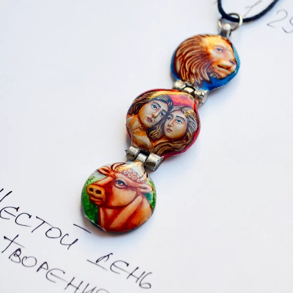 Медальон «Шестой день творения» - Авторская роспись