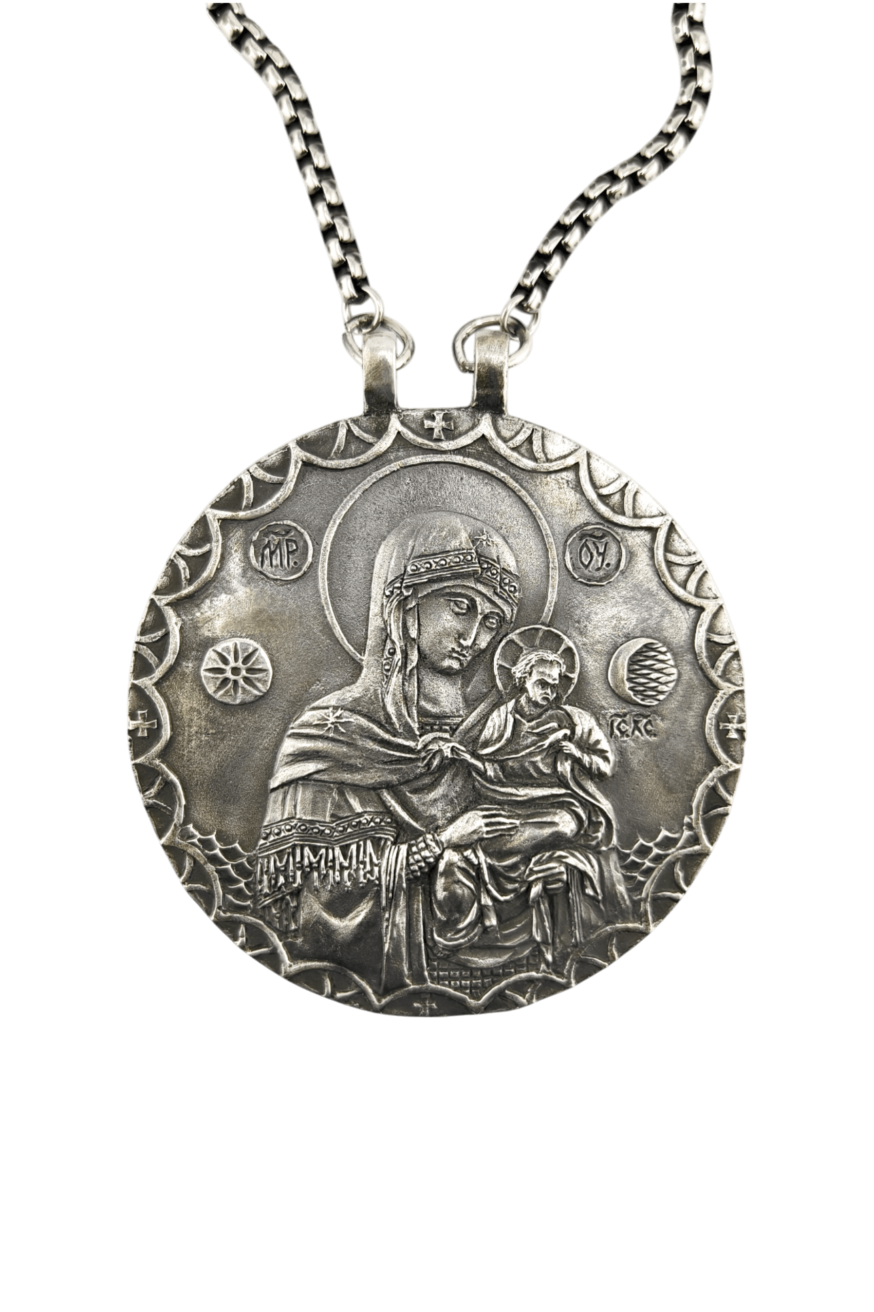 Панагия "Коневская икона Божией Матери" - Пьютер