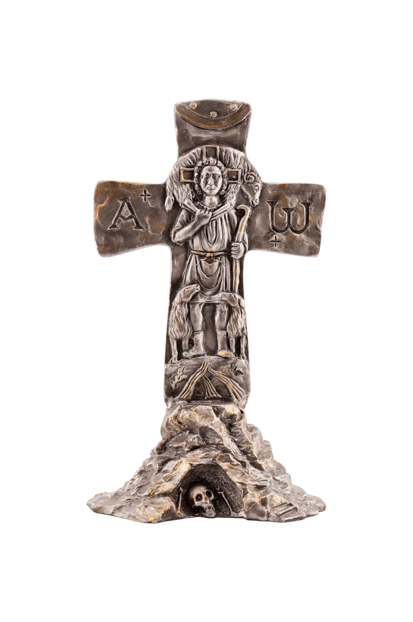 Крест "Пастырь Добрый" на голгофе - Чернение Крест "Пастырь Добрый" на голгофе - Чернение