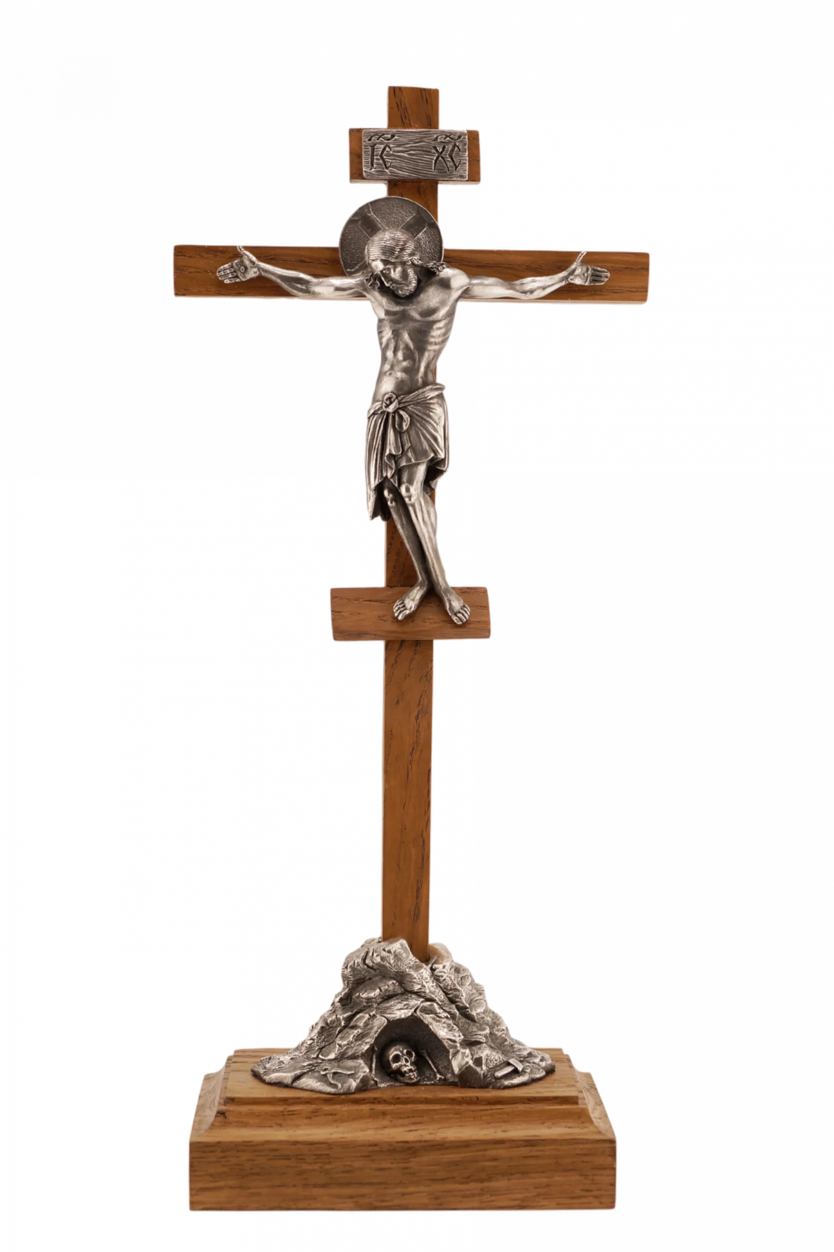 Распятие Иисуса Христа на подставке - Серебрение